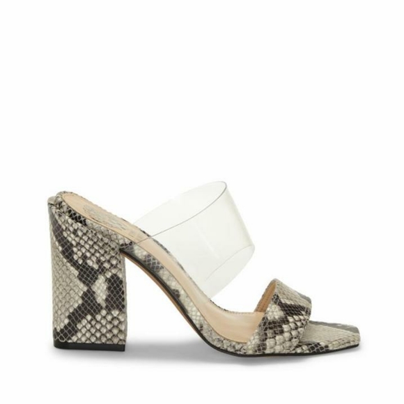 Vince Camuto Felima Two Strap Snake Skin Sandal 6 - Picture 3 of 9